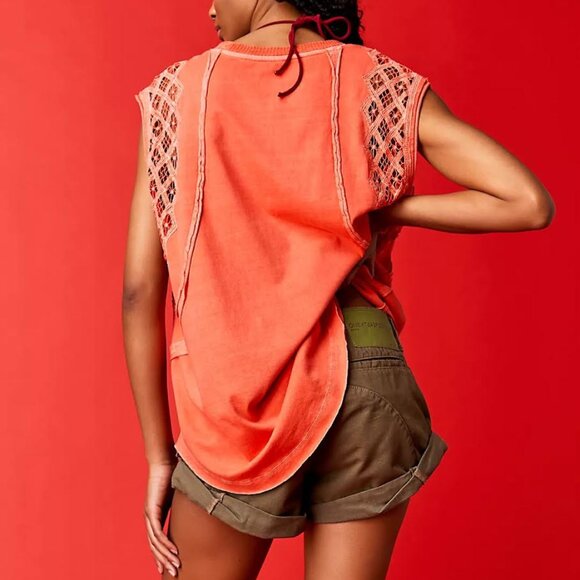 FREE PEOPLE table for two tee sleeveless Sz S NEW - Picture 2 of 9